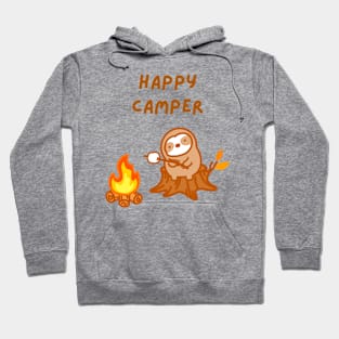 Happy Camper Bonfire Sloth Hoodie